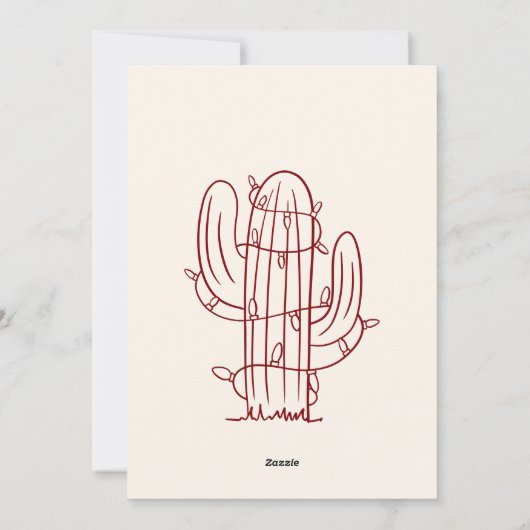 Doodboy Cowboy Carte de Noël (Dos)