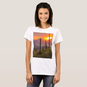 Doodcactus sunset, Arizona T-shirt (Voorkant volledig)