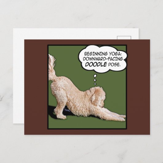DoodDays Comics Yoga Carte postale (Devant / Derrière)
