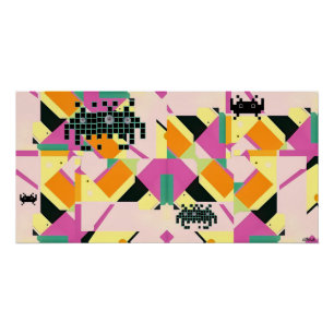 Doodde ze met Memphis ontworpen vriendelijkheid Perfect Poster