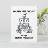 Doodé artisanal Cartes d'anniversaire pour garçon (Debout devant)