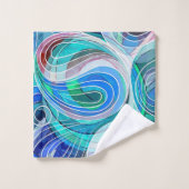 Doodé de la côte bleu méditerranéenne (Gant de toilette)