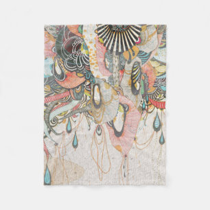 Doodelen over de Taal van Licht Fleece Deken