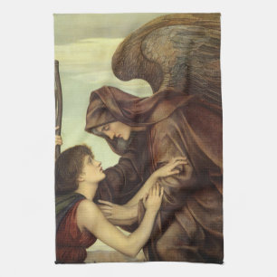 Doodelsengel door Evelyn De Morgan Theedoek