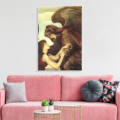 Doodengel van Evelyn De Morgan Canvas Afdruk (Insitu (Woonkamer))