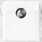 Doodersticker Duif Ronde Sticker (Tas)