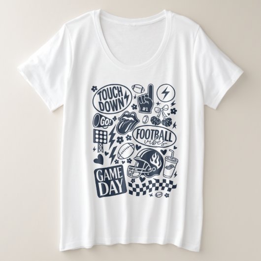 Doodgame Day Vibes de football (Design devant)