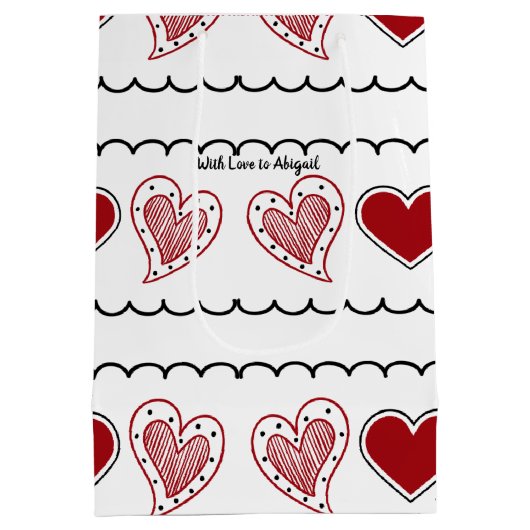 Doodharten Middelgrote Gift Bag Medium Cadeauzakje (Achterkant)