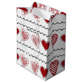 Doodharten Middelgrote Gift Bag Medium Cadeauzakje (Achterkant Gekanteld)