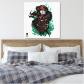Doodhoofd G-Skulls Renegade series 10 of 12 Canvas Afdruk (Insitu (Slaapkamer))