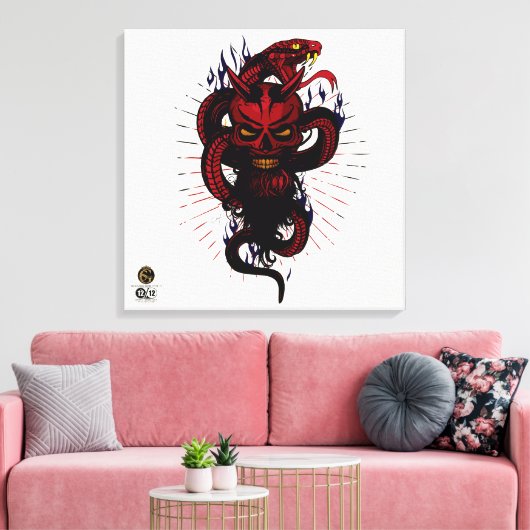 Doodhoofd G-Skulls Renegade series 12 of 12 Canvas Afdruk (Insitu (Woonkamer))