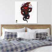 Doodhoofd G-Skulls Renegade series 12 of 12 Canvas Afdruk (Insitu (Slaapkamer))