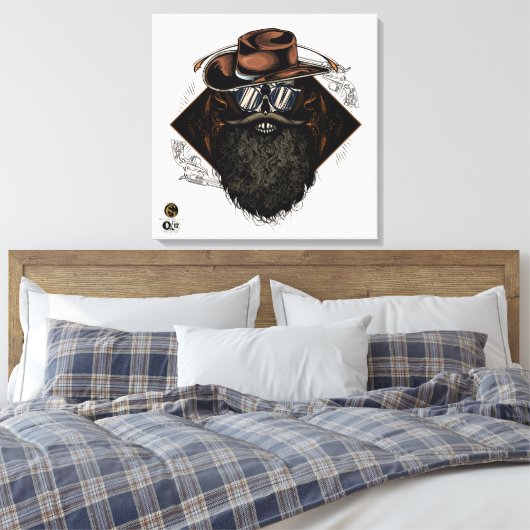 Doodhoofd G-Skulls Renegade series 9 of 12 Canvas Afdruk (Insitu (Slaapkamer))