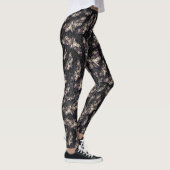Doodkop Moth Gothic Gothic Carving Alternative Leggings (Rechts)