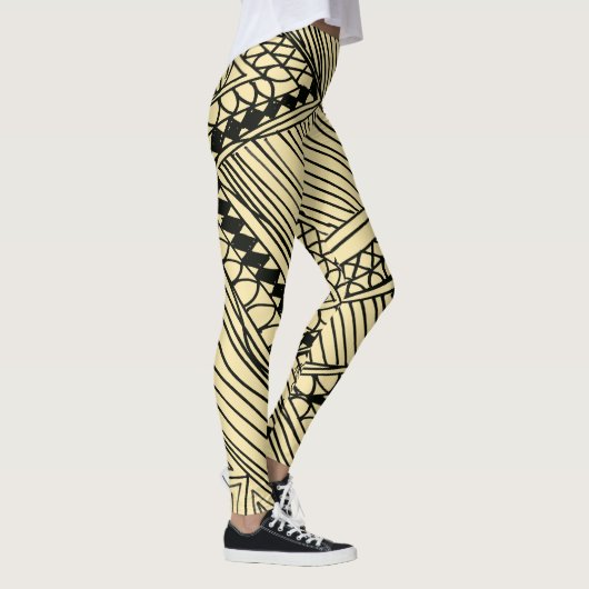 Doodle 1A Black Ivory Leggings (Droite)
