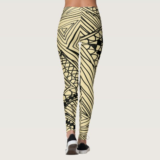 Doodle 1A Black Ivory Leggings (Dos)