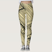 Doodle 1A Black Ivory Leggings (Devant)
