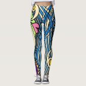 Doodle 1E Colors1 Leggings (Voorkant)