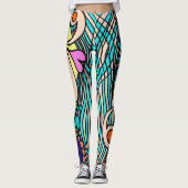 Doodle 1E Colors2 Leggings (Voorkant)