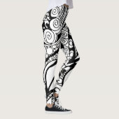 Doodle 9B Leggings Noir Blanc (Droite)