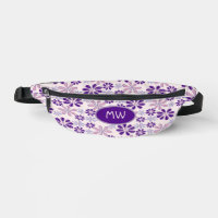 Doodle à papillon rose indigo monogramme