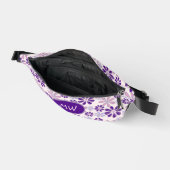 Doodle à papillon rose indigo monogramme (Ouvrir)