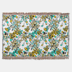 Doodle, abstract, creatief deken