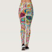 Doodle abstract leggings (Achterkant)