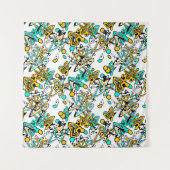 Doodle, abstract wandkleed (Voorkant)