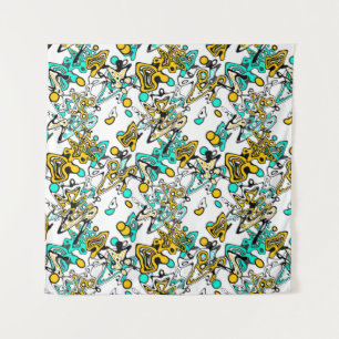 Doodle, abstract wandkleed