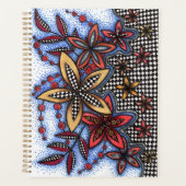 Doodle Abstracte Bloem Planner (Voorkant)