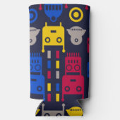 Doodle Alien Ruimteschip en Robot Patroon (Achterkant)