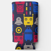 Doodle Alien Ruimteschip en Robot Patroon (Voorkant)