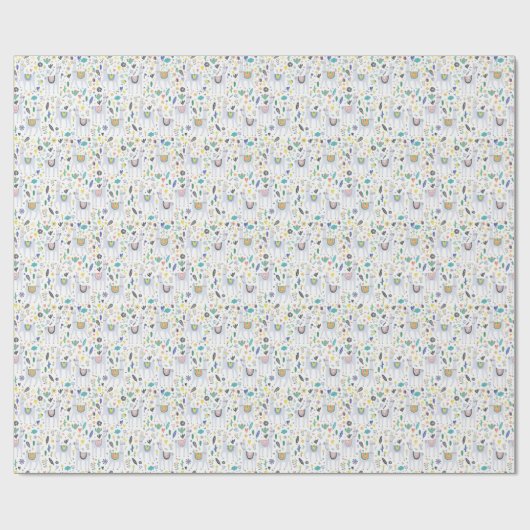 Doodle Alpaca Pattern Cadeaupapier (Vlak)