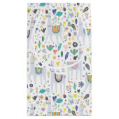 Doodle Alpaca Pattern Klein Cadeauzakje (Achterkant)