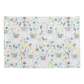 Doodle Alpaca Pattern Kussensloop (Achterkant-Rechts)