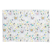 Doodle Alpaca Pattern Kussensloop (Voorkant-Links)