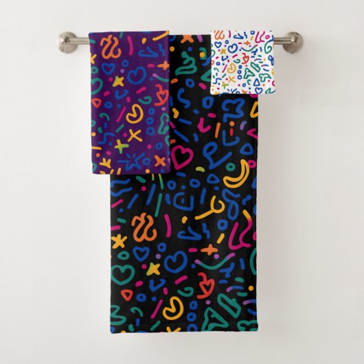 Doodle amusant coloré formes vibrantes (En situation)