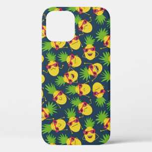 Doodle ananas, hand getekend, zomer patroon. iPhone 12 hoesje