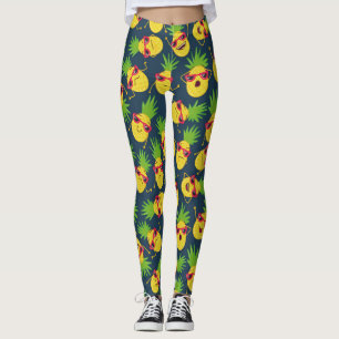 Doodle ananas, hand getekend, zomer patroon. leggings