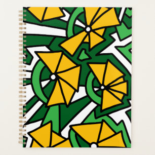 Doodle Art aux fleurs jaunes