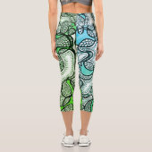 Doodle art Capri leggings (Verso)