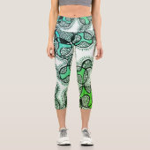 Doodle art Capri leggings (Recto)