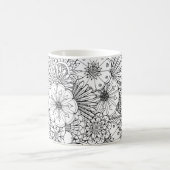 Doodle Art Design #1 sur la tasse de café (Centre)