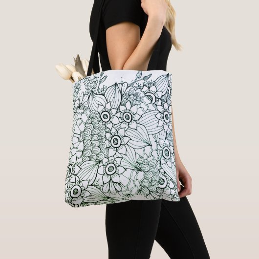 Doodle Art Design on shopping tas (Dichtbij)