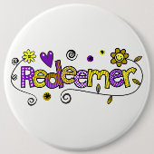 Doodle Art I Redeemer Ronde Button 6,0 Cm (Voorkant)