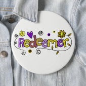 Doodle Art I Redeemer Ronde Button 6,0 Cm (In situ)