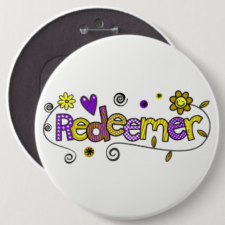 Doodle Art I Redeemer Ronde Button 6,0 Cm