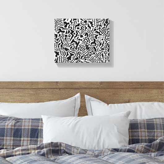 Doodle Art Stretched Canvas (Insitu (Slaapkamer))