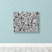 Doodle Art Stretched Canvas Afdruk (Insitu (Houten vloer))